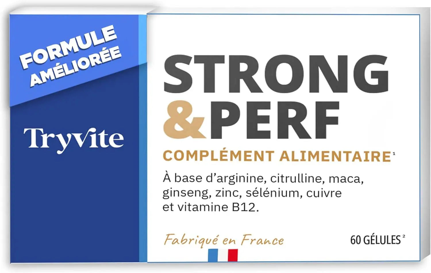 Formule homme actif 60 gélules avec ginseng, maca, arginine, citrulline, zinc, fabriquée en France